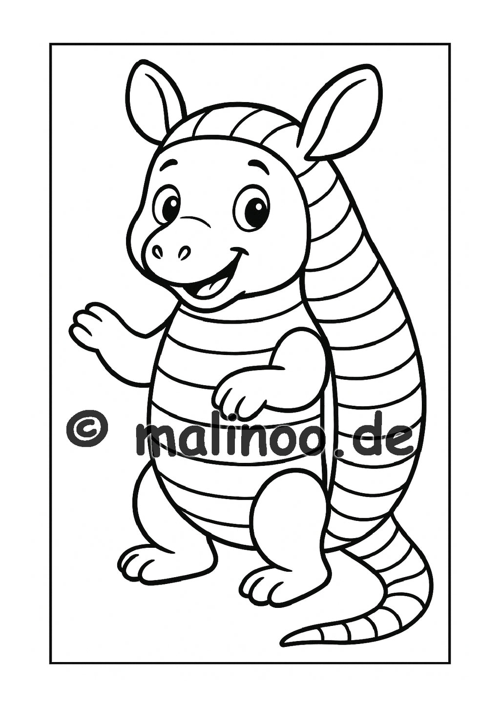 Tier Malbuch Kinder – 20 Tiere zum Ausmalen, Malbuch ab 3 Jahre, Buch 5