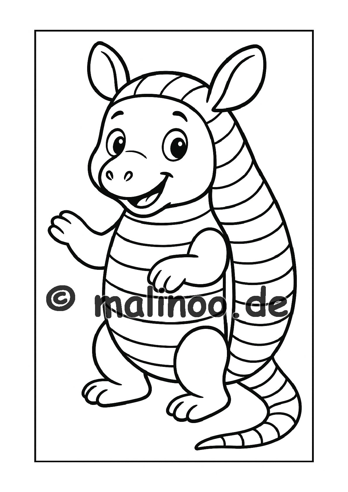 Tier Malbuch Kinder – 20 Tiere zum Ausmalen, Malbuch ab 3 Jahre, Buch 5