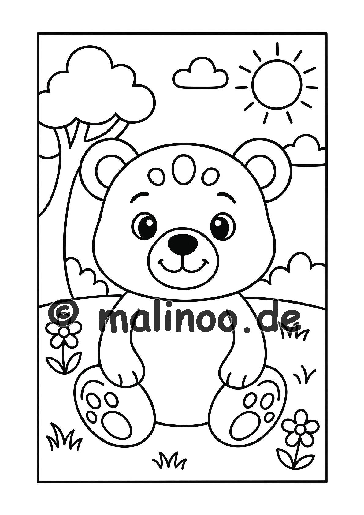 BUNDLE: Tier Malbücher Kinder – 2 Bücher mit je 50 Tiere zum Ausmalen, 100 Tiere, Malbuch ab 3 Jahre, Buch 1+2