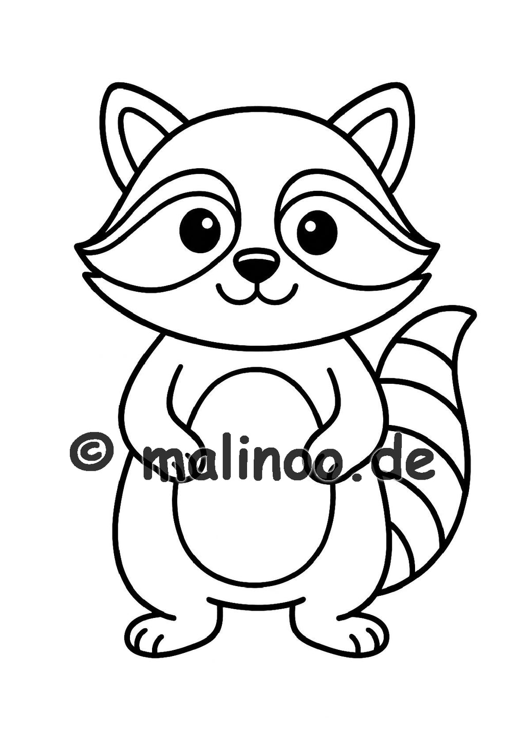 Tier Malbuch Kinder – 50 Tiere zum Ausmalen, Malbuch ab 3 Jahre, Buch 2, malinoo