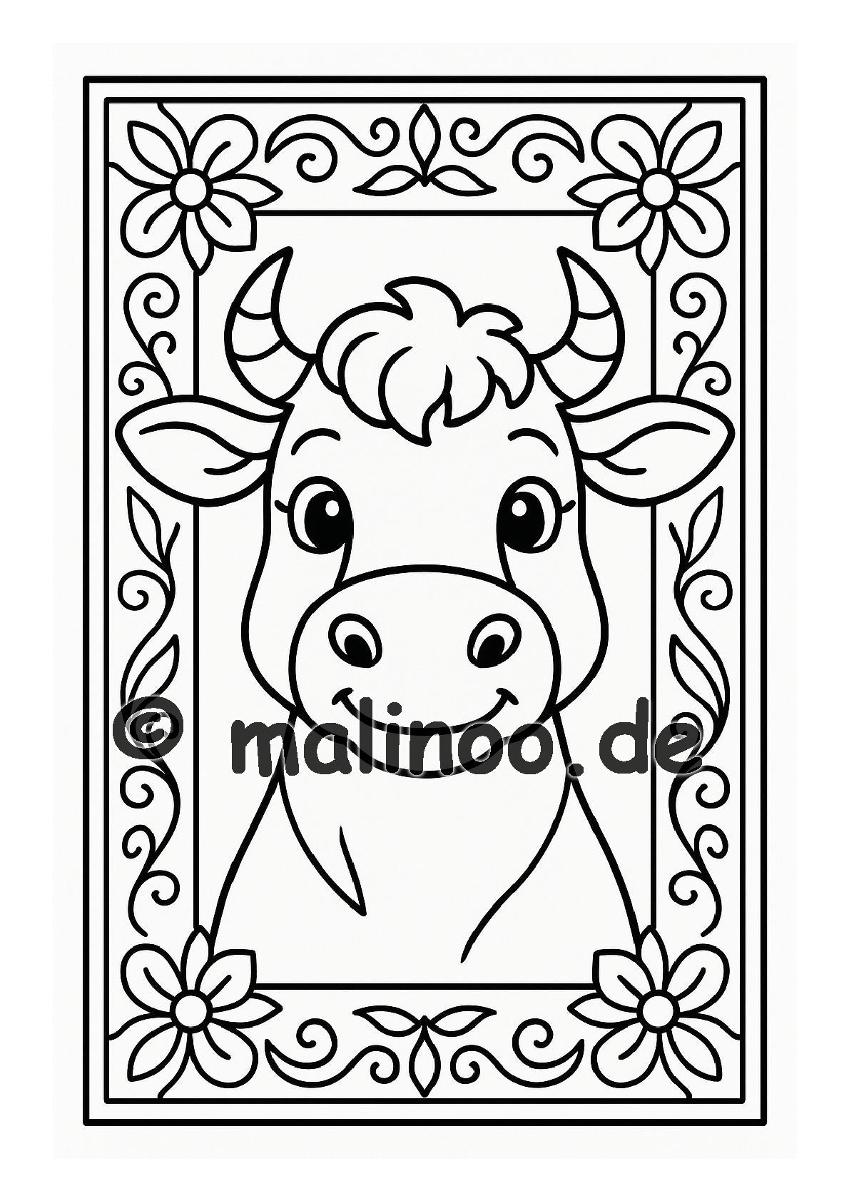 Tier Malbuch Kinder – 100 Tiere zum Ausmalen, Malbuch ab 3 Jahre