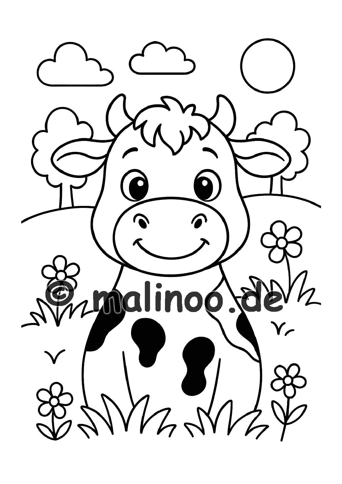 Tier Malbuch Kinder – 100 Tiere zum Ausmalen, Malbuch ab 3 Jahre