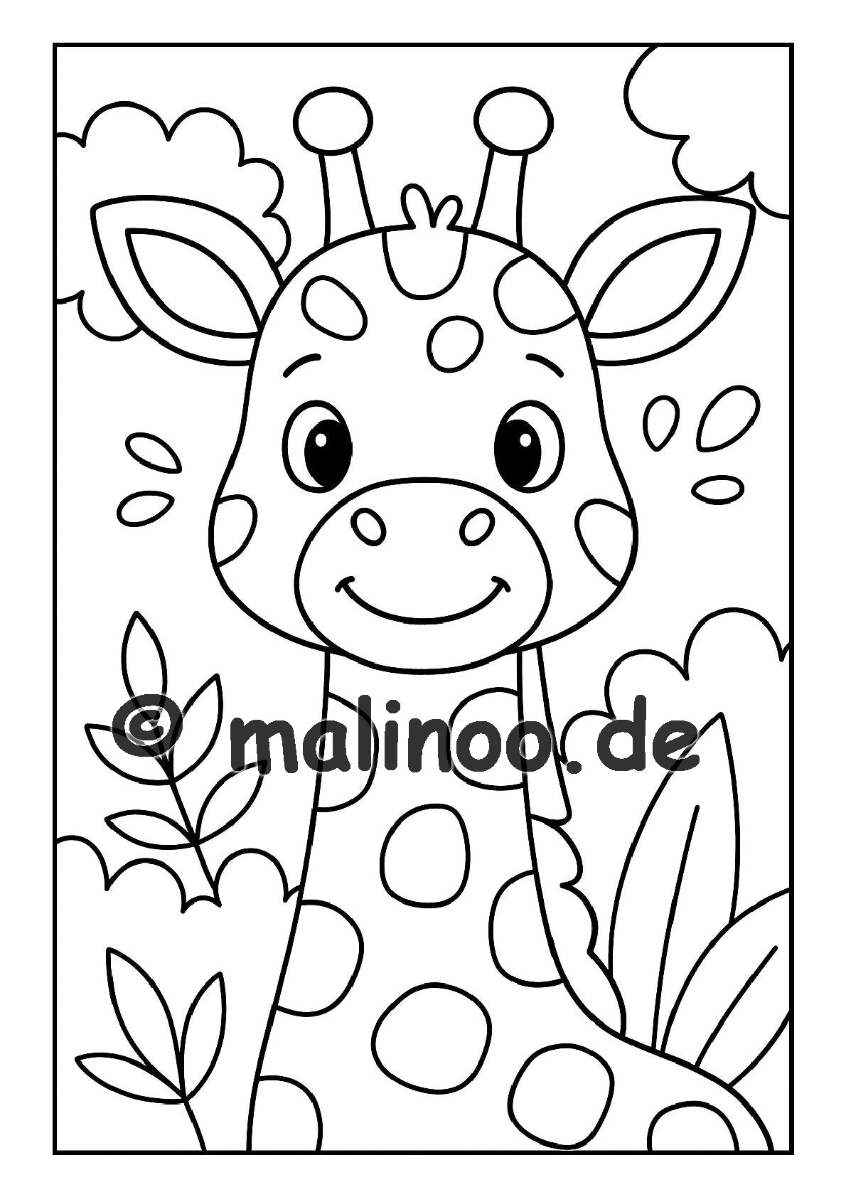 Tier Malbuch Kinder – 100 Tiere zum Ausmalen, Malbuch ab 3 Jahre