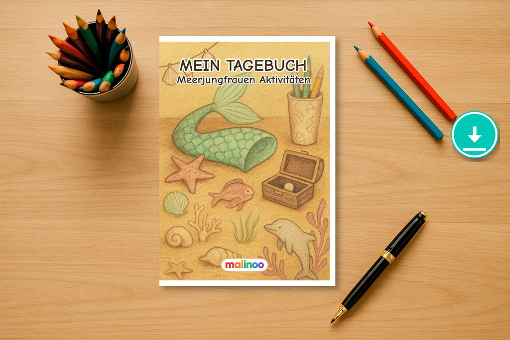 Tagebuch Mermaids Activity Medium activity 00 mockup digital