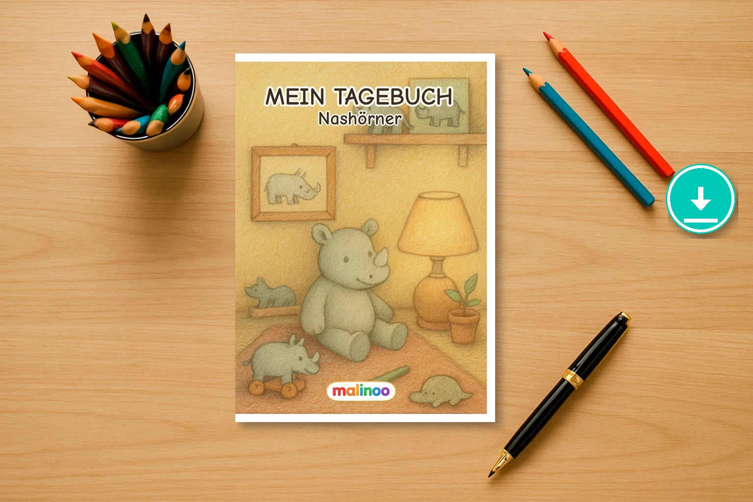 Tagebuch Rhinos Activity Low activity 00 mockup digital