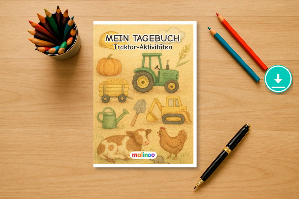 Tagebuch Tractors Activity Medium activity 00 mockup digital