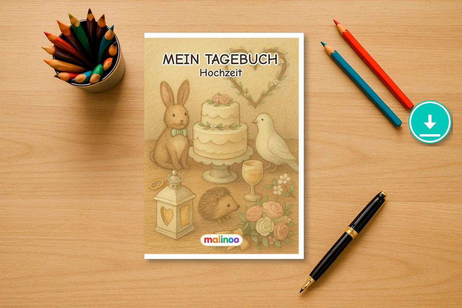 Tagebuch Wedding Medium 00 mockup digital